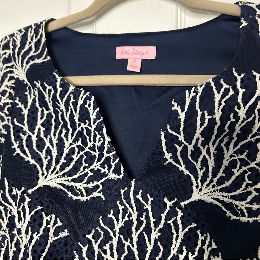 Lilly Pulitzer Wendy Dress Coral - Picture 4 of 13